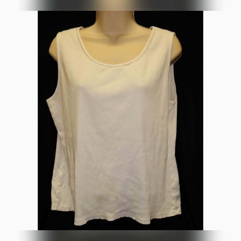 Coldwater Creek Sleeveless Top Tank Cami Size L
